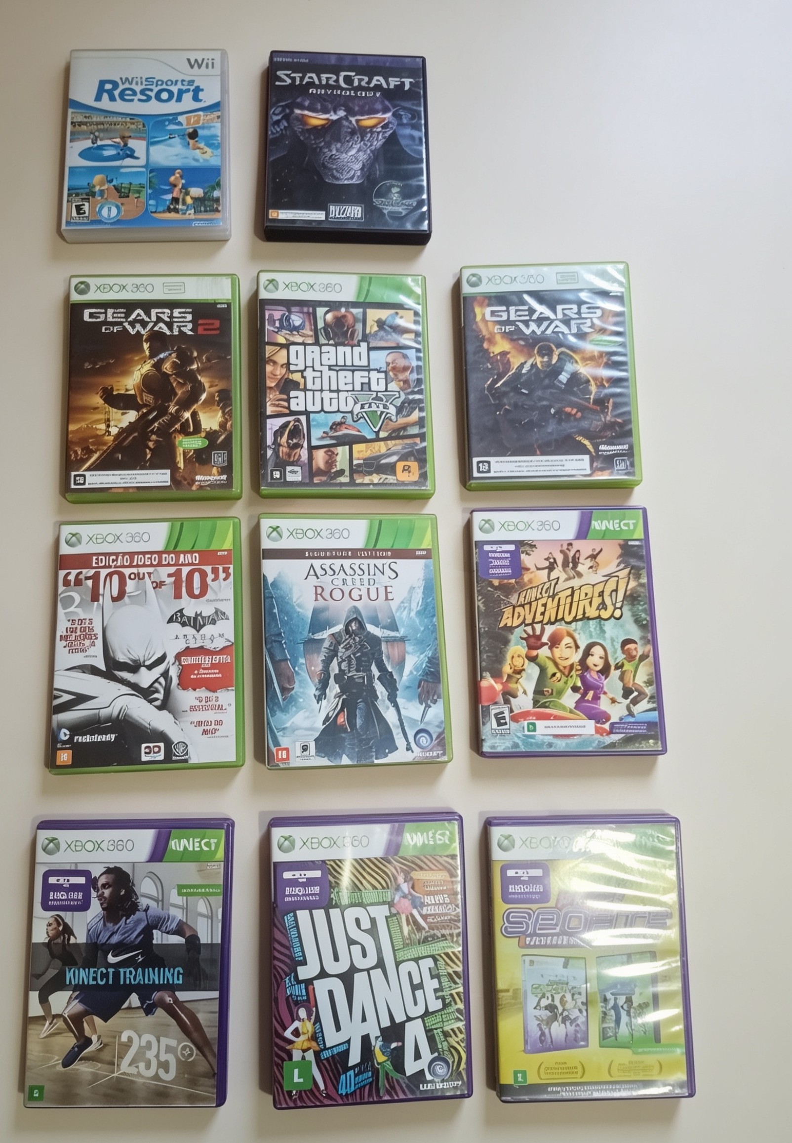 Lote Jogos mídia física originais Xbox, Wii e pc