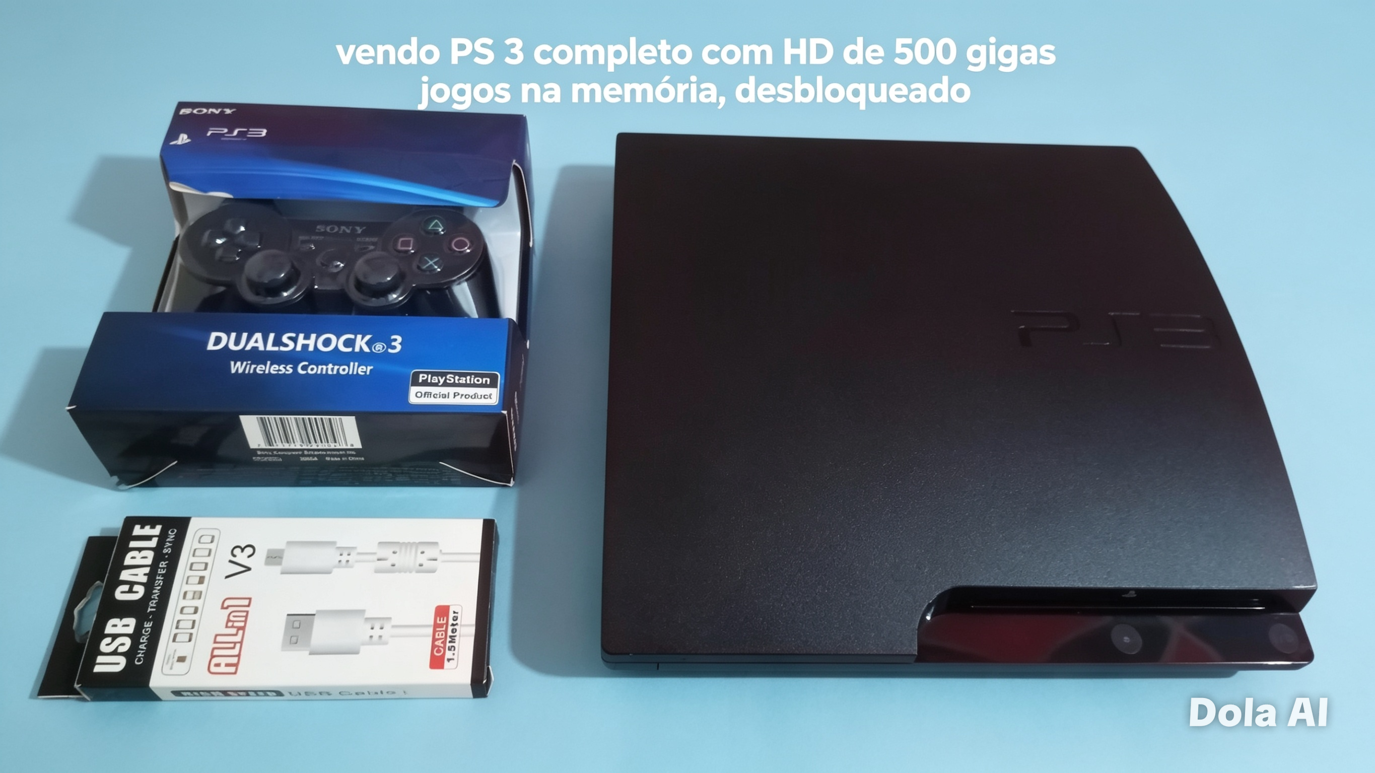 Playstation 3 slim DESBLOQUEIO 500GB